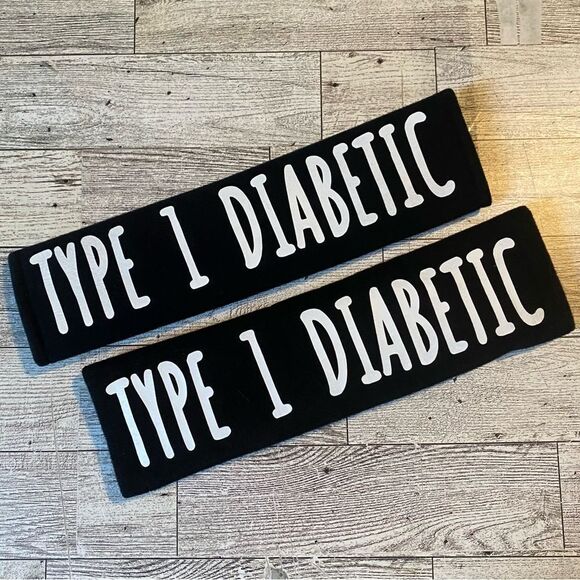 Custom, Medical Alert, Red & Black, Seat Beat Strap Cover, 2Pack - Picture 6 of 12